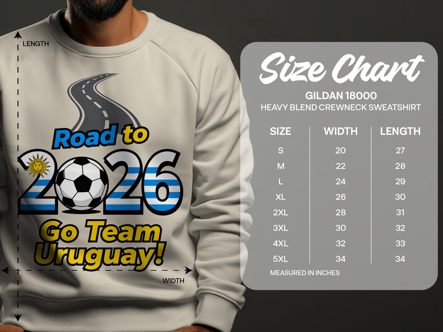 Road to 2026 Go Team Uruguay sweatshirt
