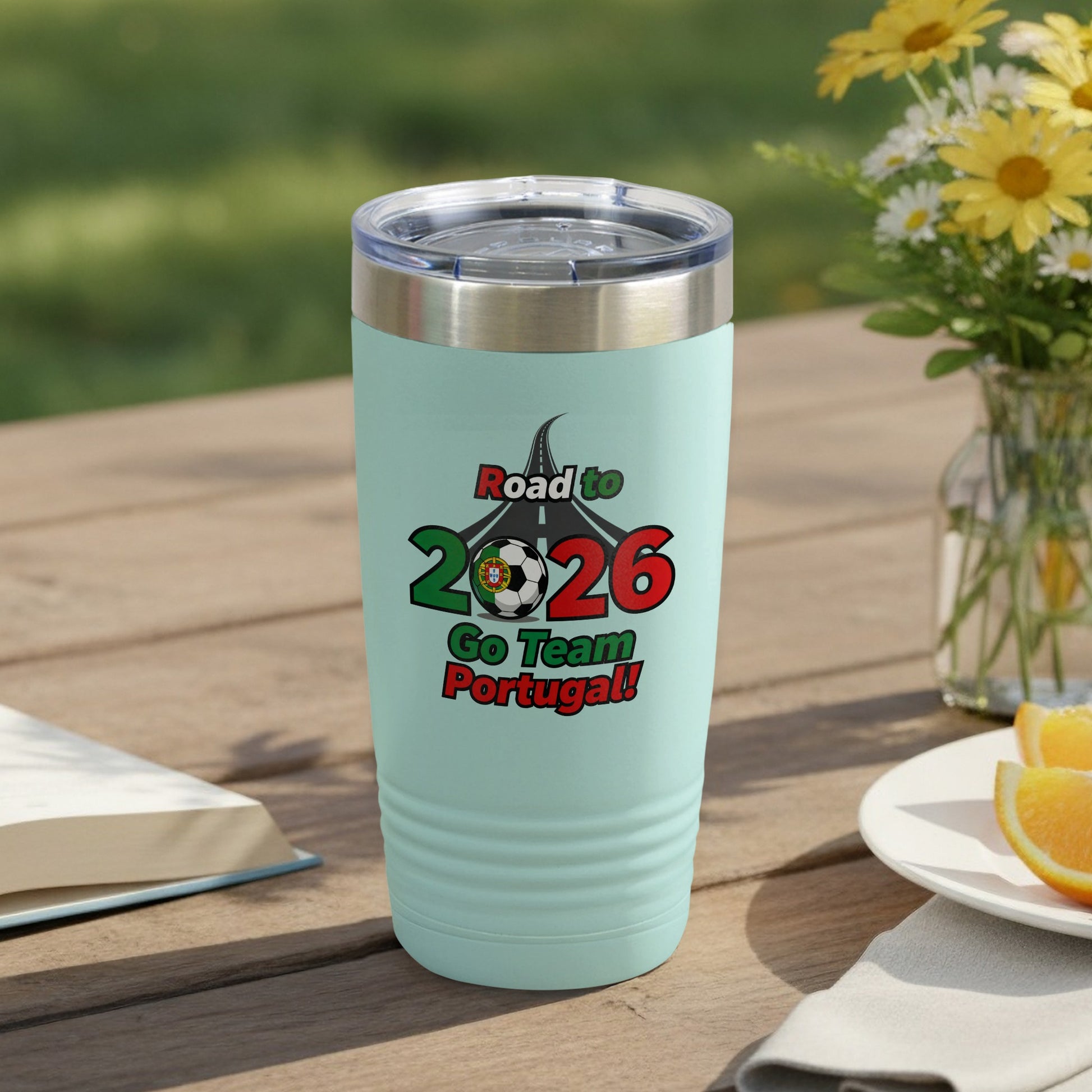 Road to 2026 Go Team Portugal travel mug