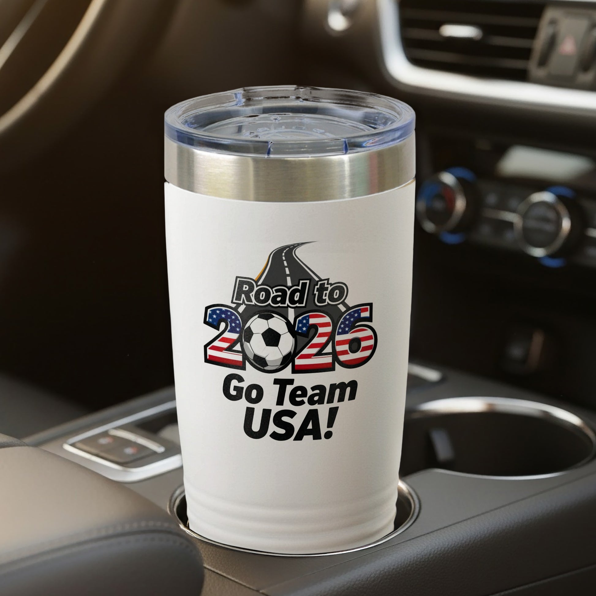 Road to 2026 Go Team USA travel tumbler