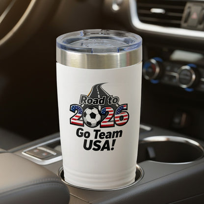 Road to 2026 Go Team USA travel tumbler