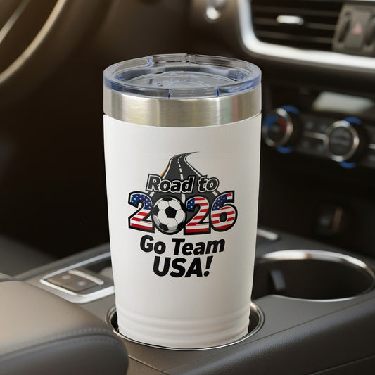 Road to 2026 Go Team USA travel tumbler