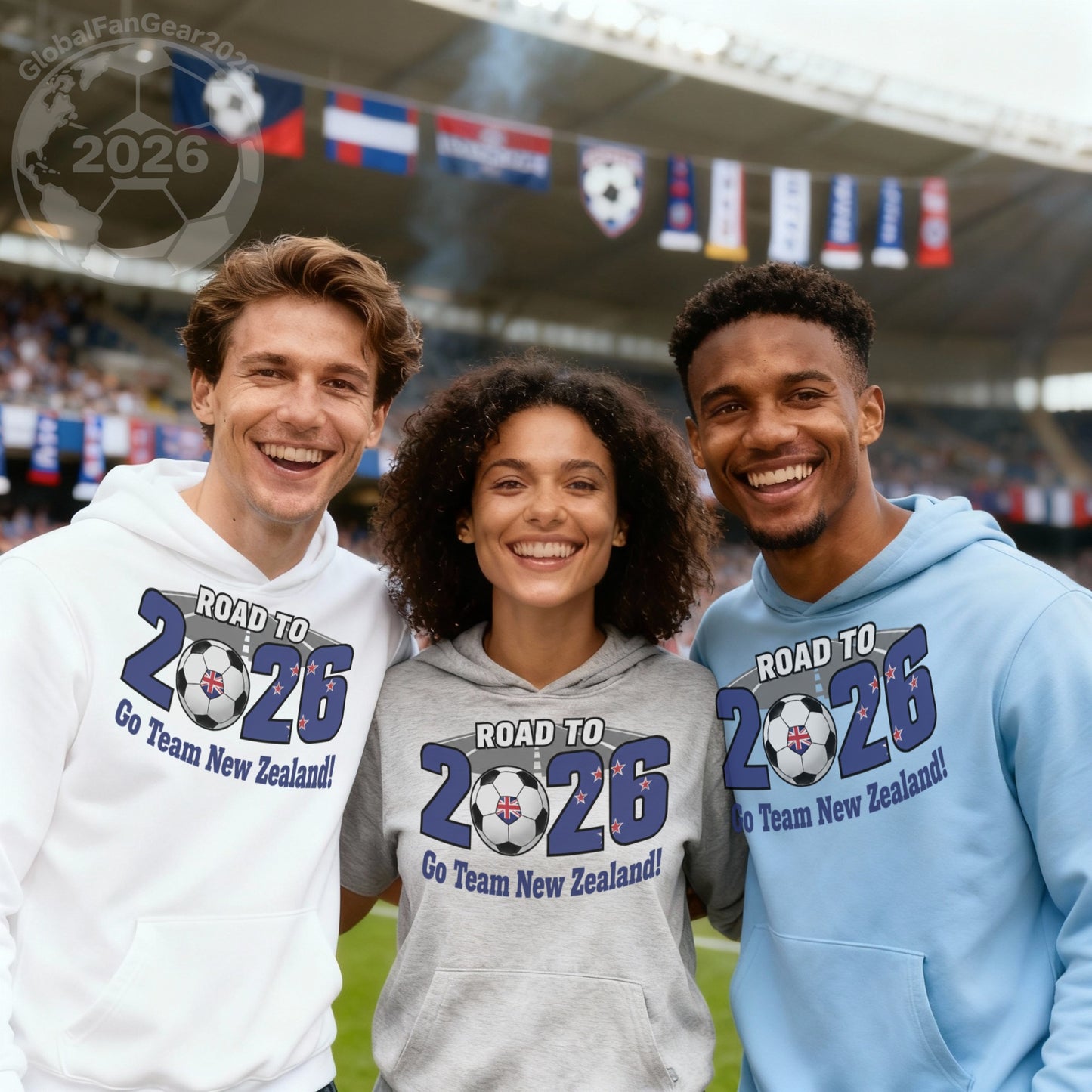 Road to 2026 Go Team New Zealand hoodie