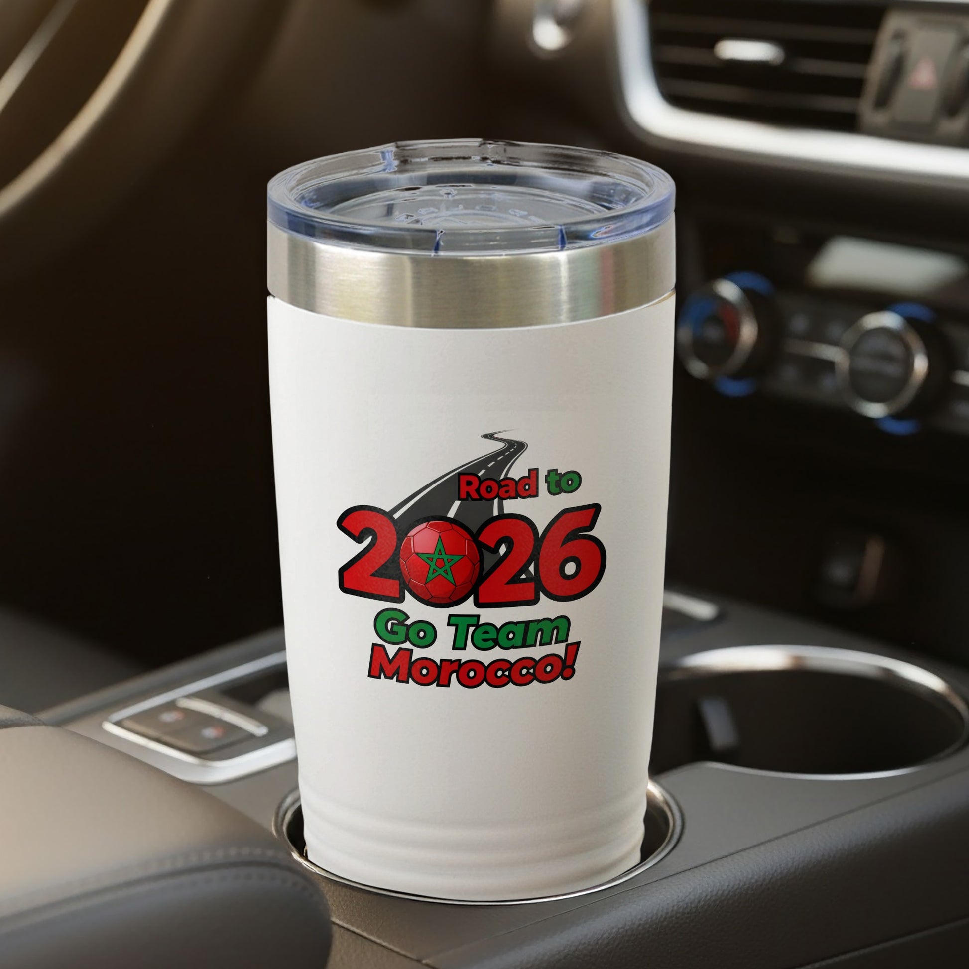 Road to 2026 Go Team Morocco travel mug