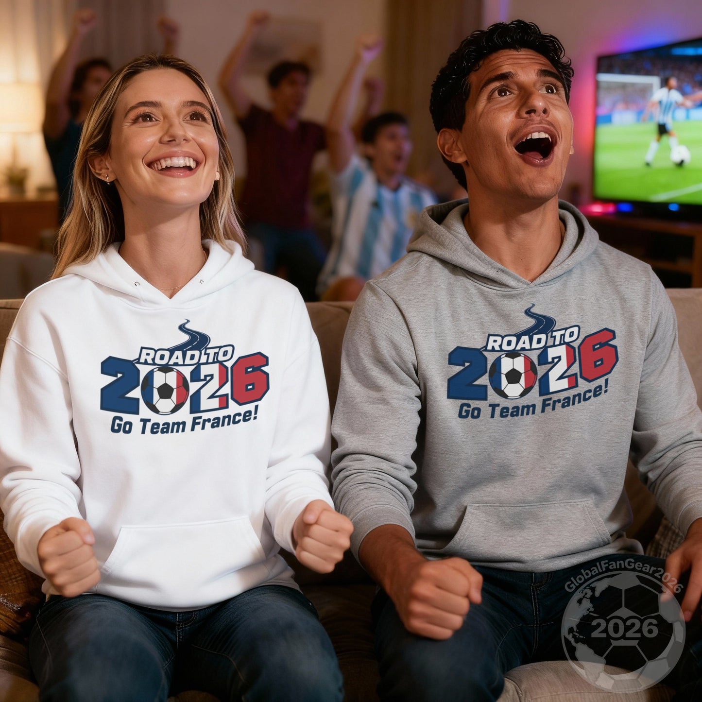 Road to 2026 Go Team France Soccer Fan Hoodies