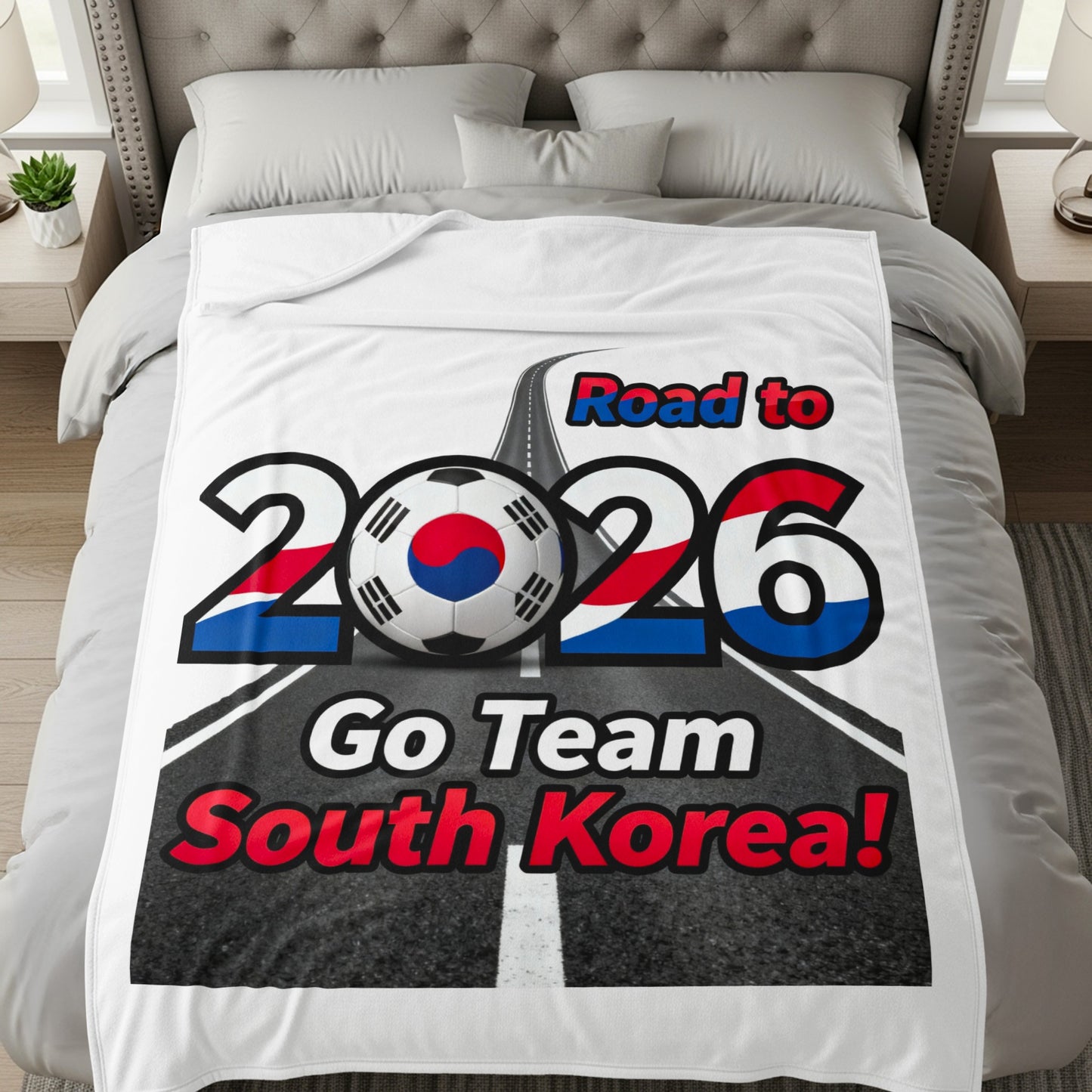 Road to 2026 Go Team South Korea blanket