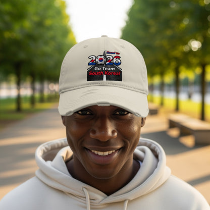 Support Team South Korea Soccer Embroidered Cap