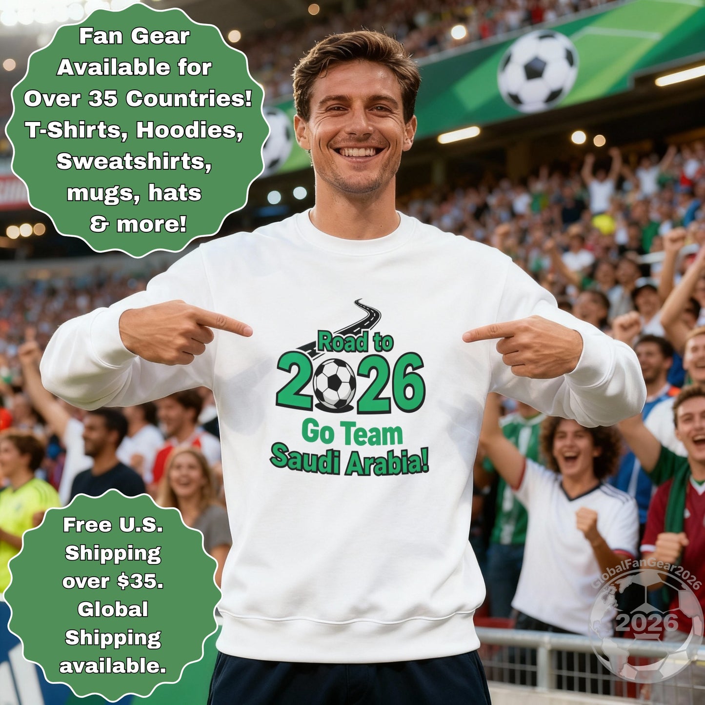 Road to 2026 Go Team Saudi Arabia Sweatshirt