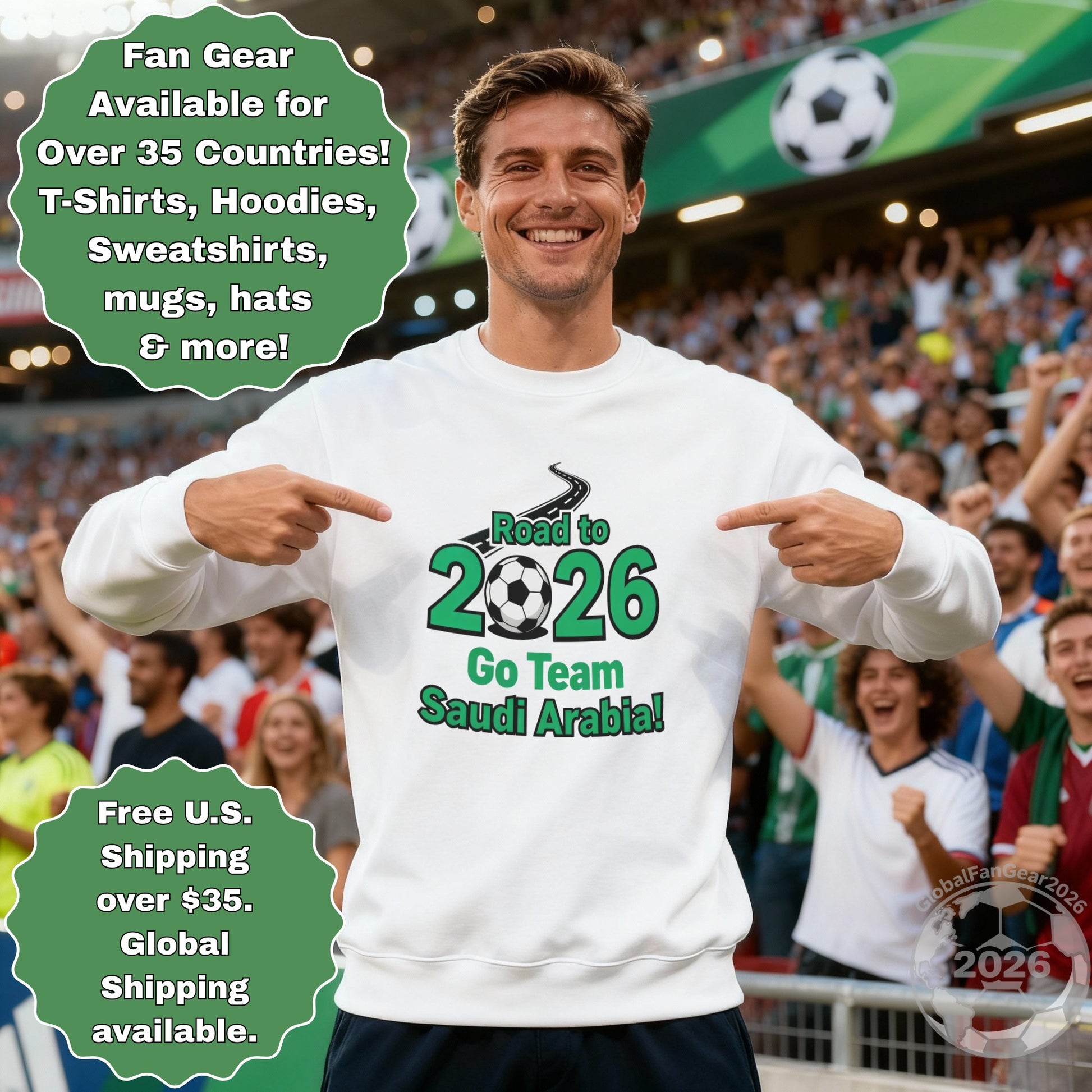 Road to 2026 Go Team Saudi Arabia Sweatshirt