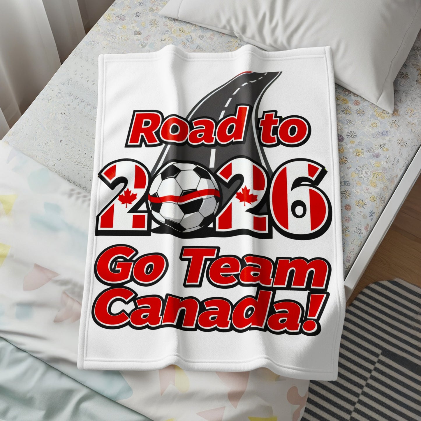 Road to 2026 Go Team Canada blanket