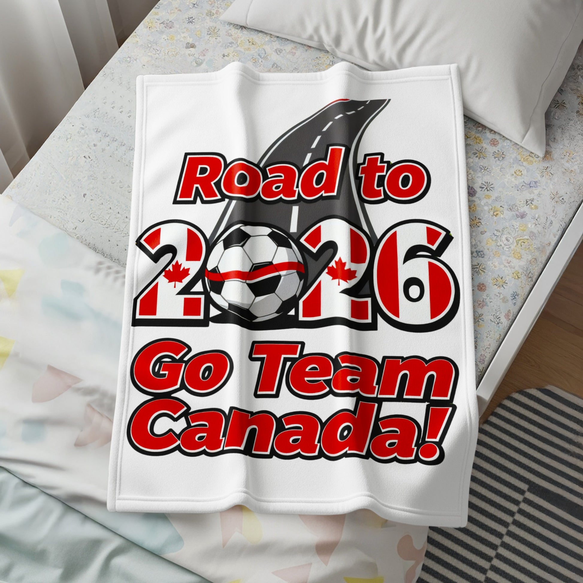 Road to 2026 Go Team Canada blanket