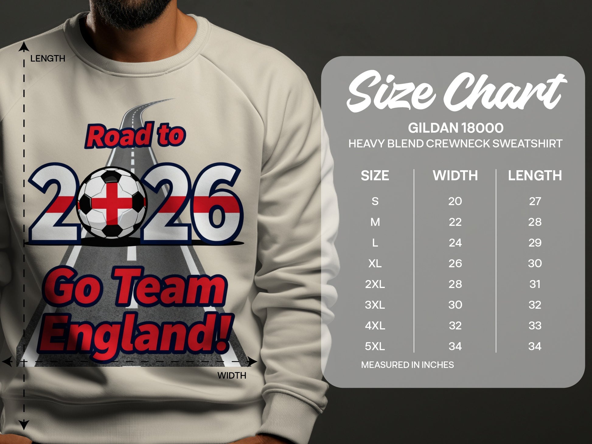Road to 2026 Go Team England Sweatshirt