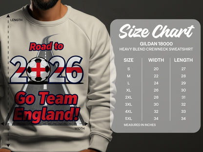 Road to 2026 Go Team England Sweatshirt