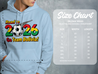 Road to 2026 Go Team Bolivia hooded sweatshirt