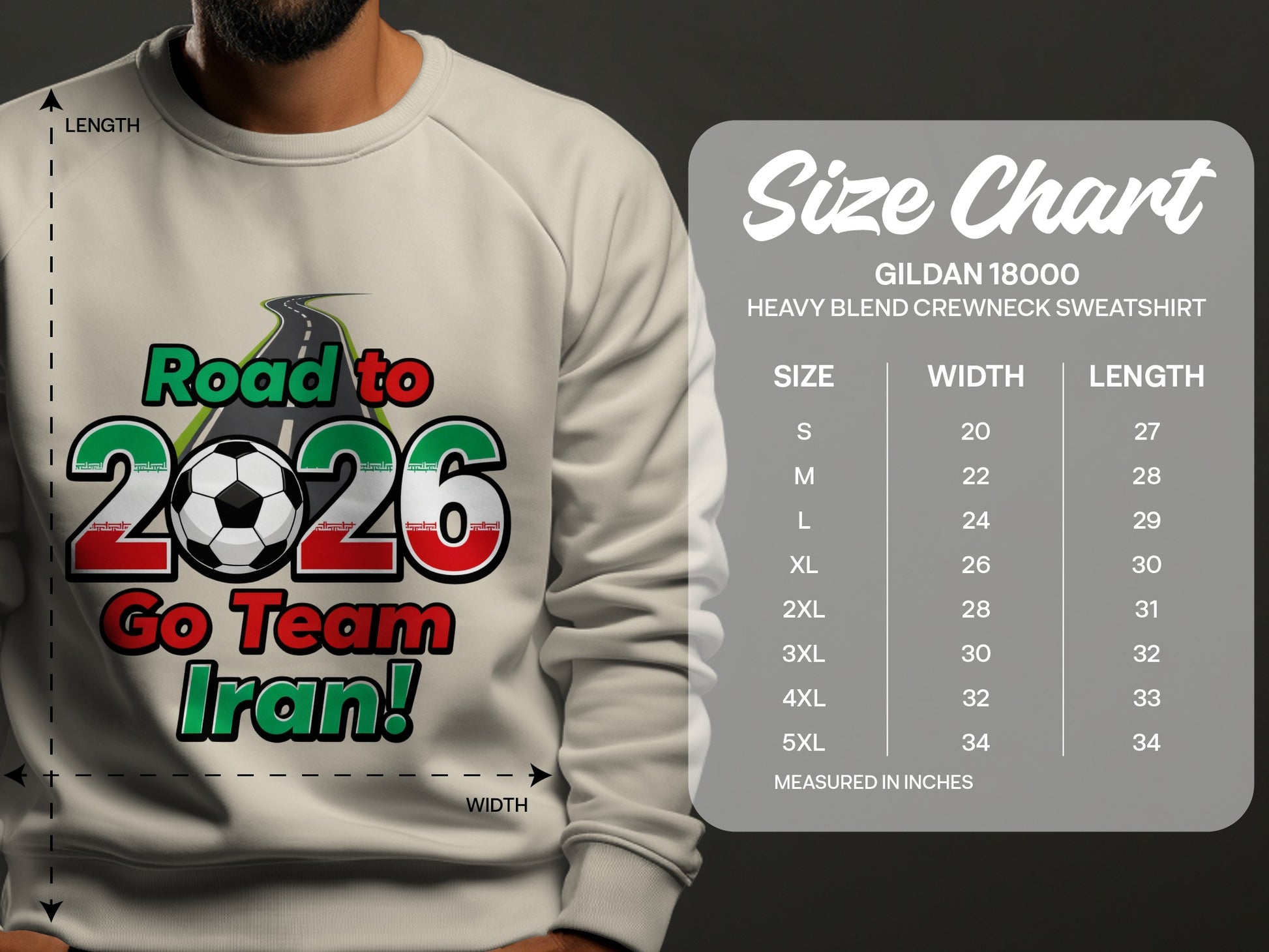Road to 2026 Go Team Iran Sweatshirt