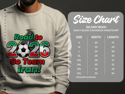 Road to 2026 Go Team Iran Sweatshirt