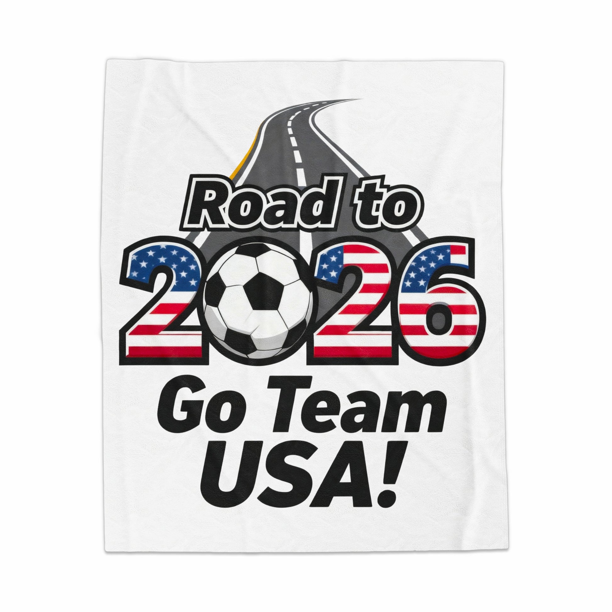 Road to 2026 Go Team USA soccer blanket
