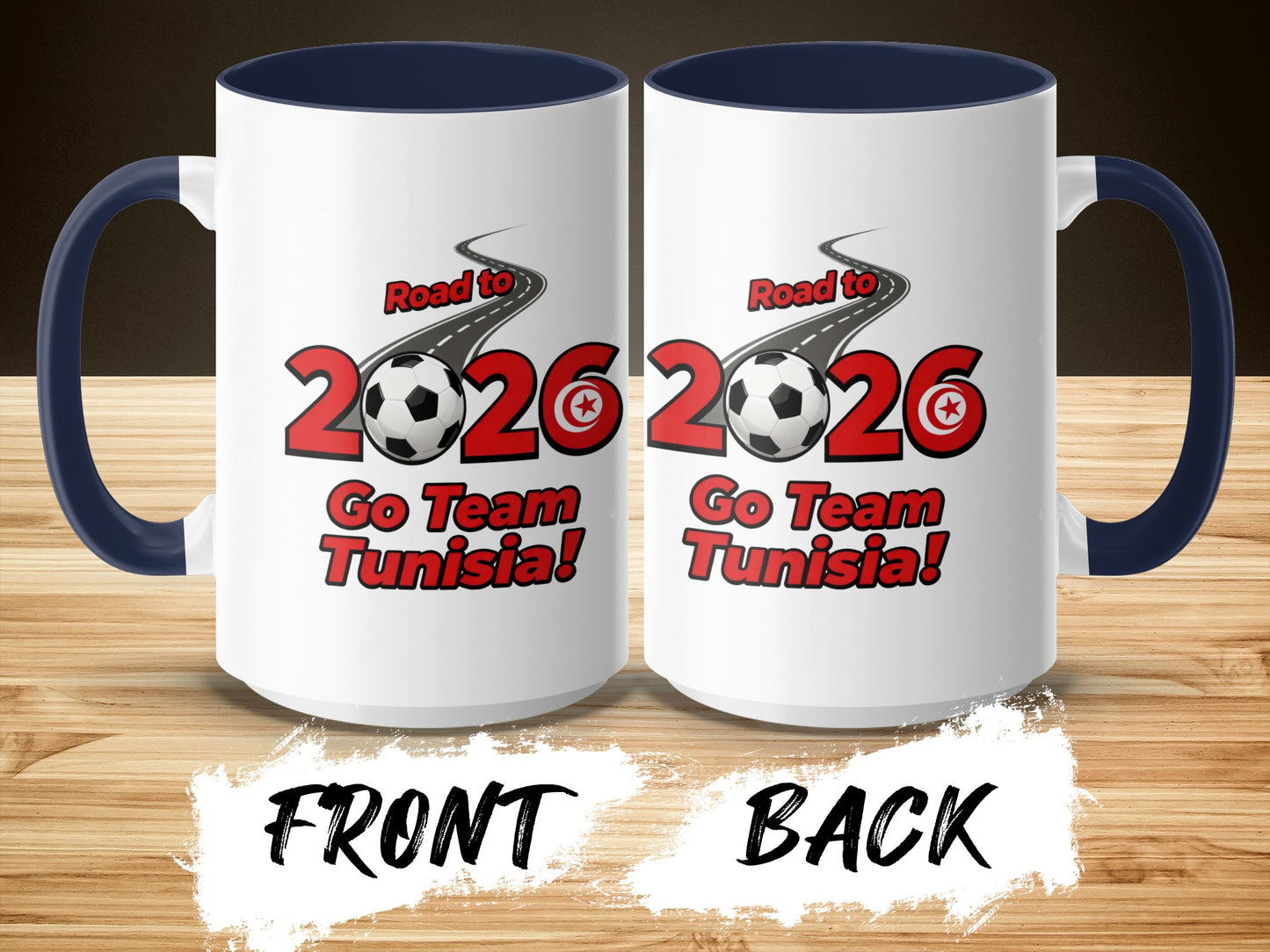 Road to 2026 Go Team Tunisia Sports Fan Mug