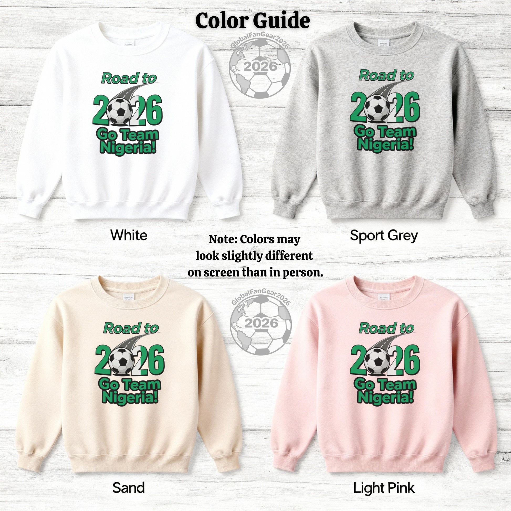 Road to 2026 Go Team Nigeria sweatshirt