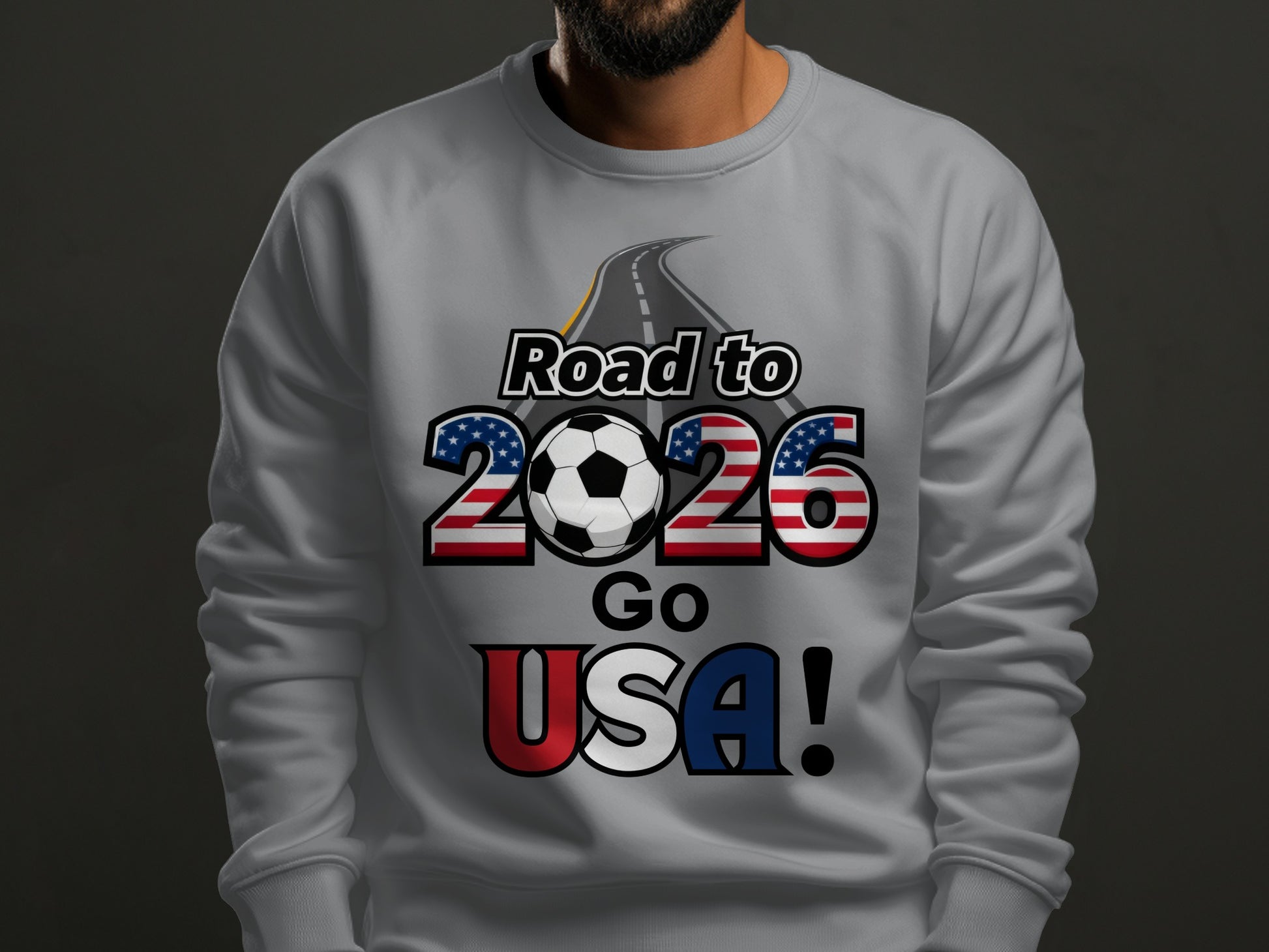 Road to 2026 Go USA Soccer Fan Sweatshirt Product