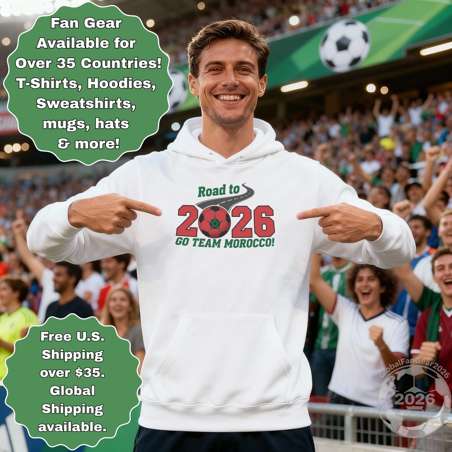 Road to 2026 Go Team Morocco hoodie product