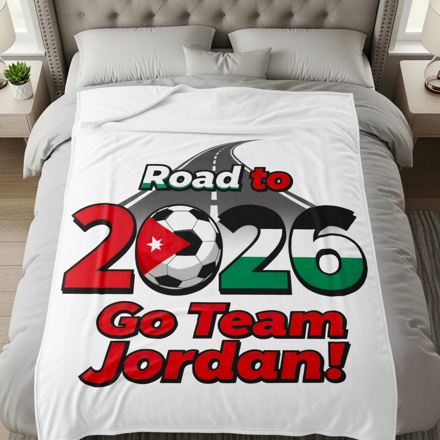 Road to 2026 Go Team Jordan Blanket