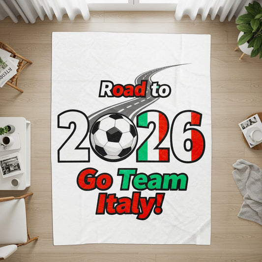Road to 2026 Go Team Italy Soccer Enthusiast Mat