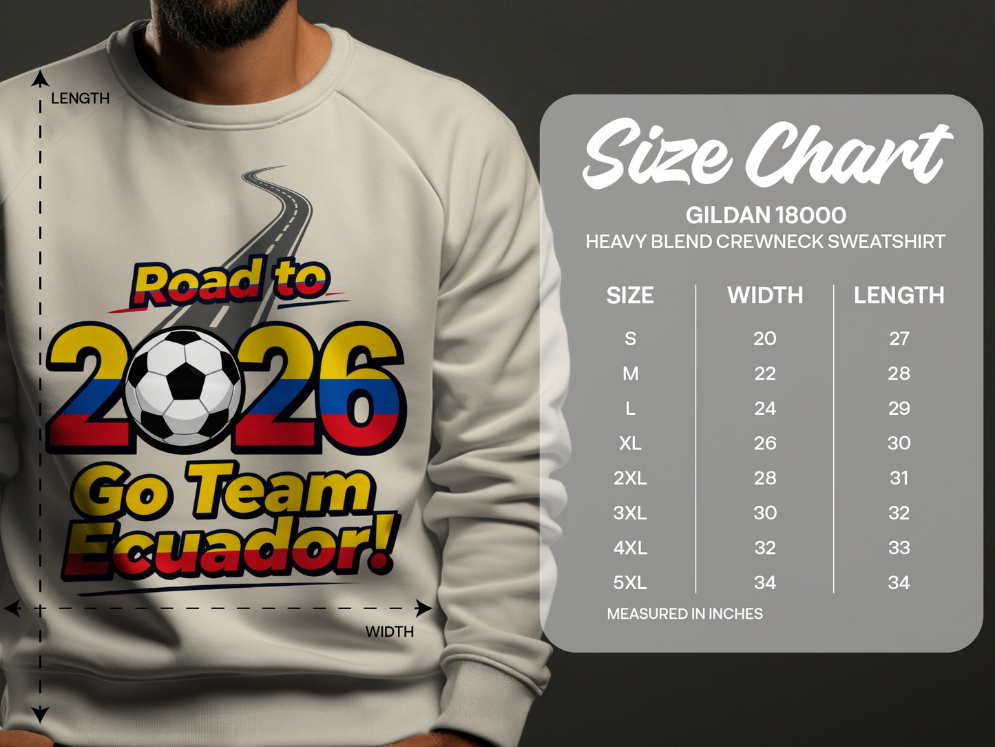 Road to 2026 Go Team Ecuador crewneck sweatshirt