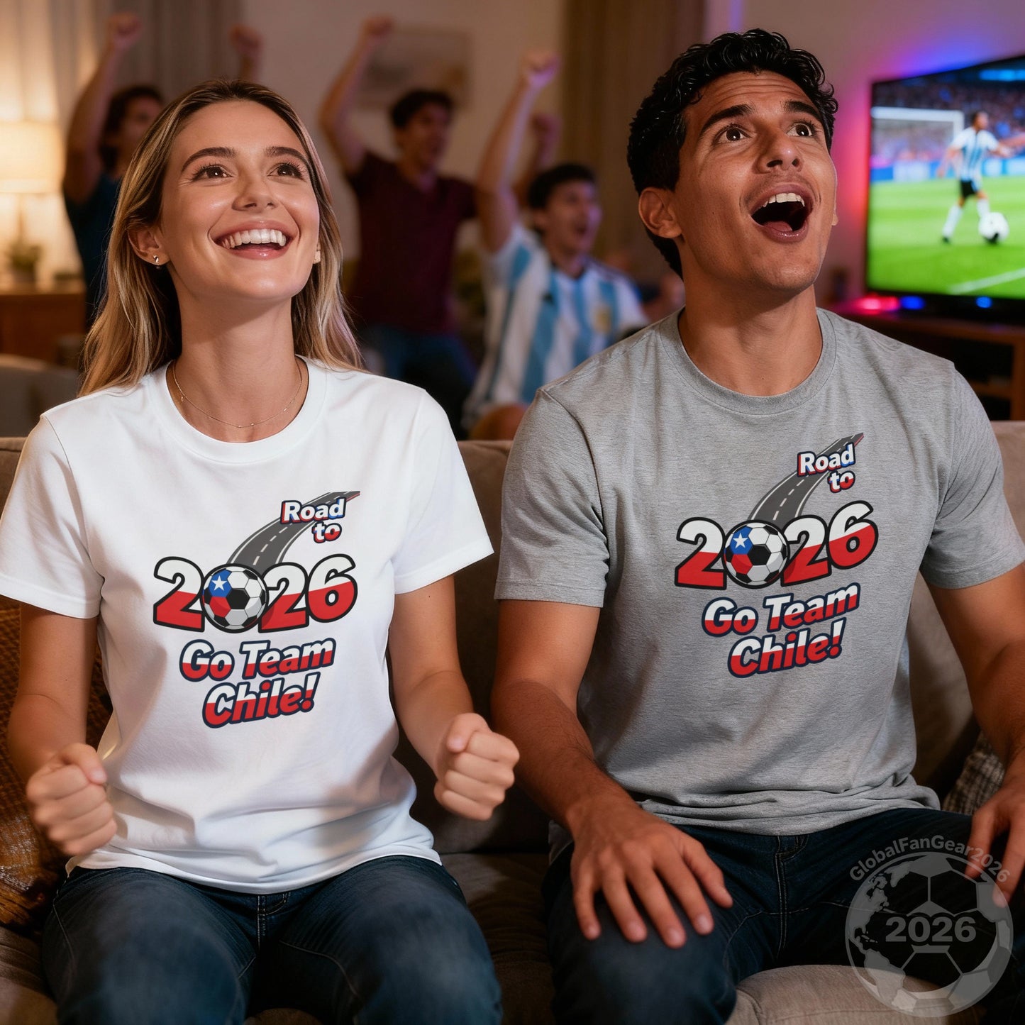 2026 Go Team Chile Football Celebration Shirt