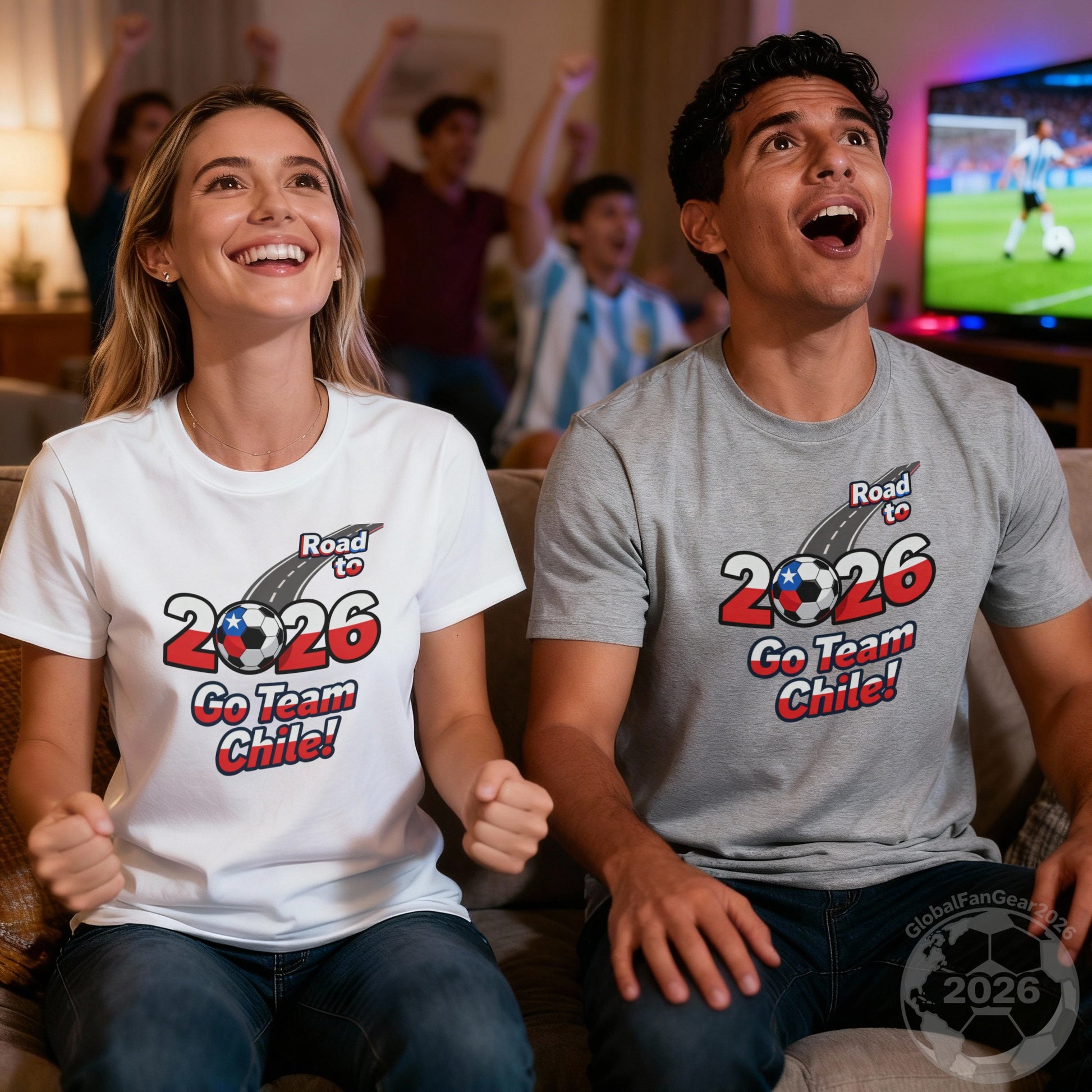 2026 Go Team Chile Football Celebration Shirt