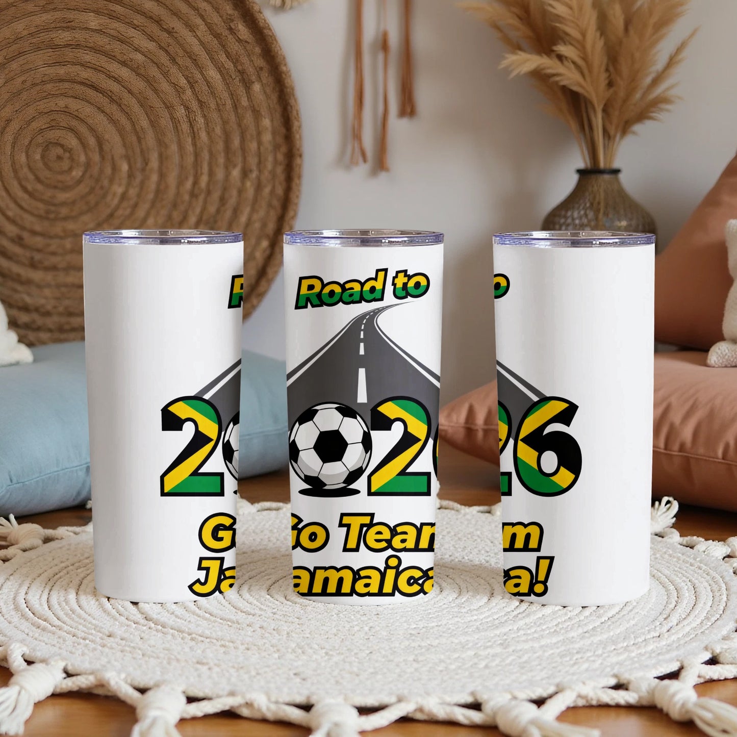 Support Team Jamaica with Road to 2026 tumbler