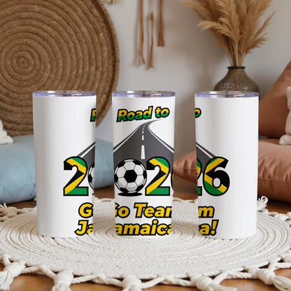 Support Team Jamaica with Road to 2026 tumbler