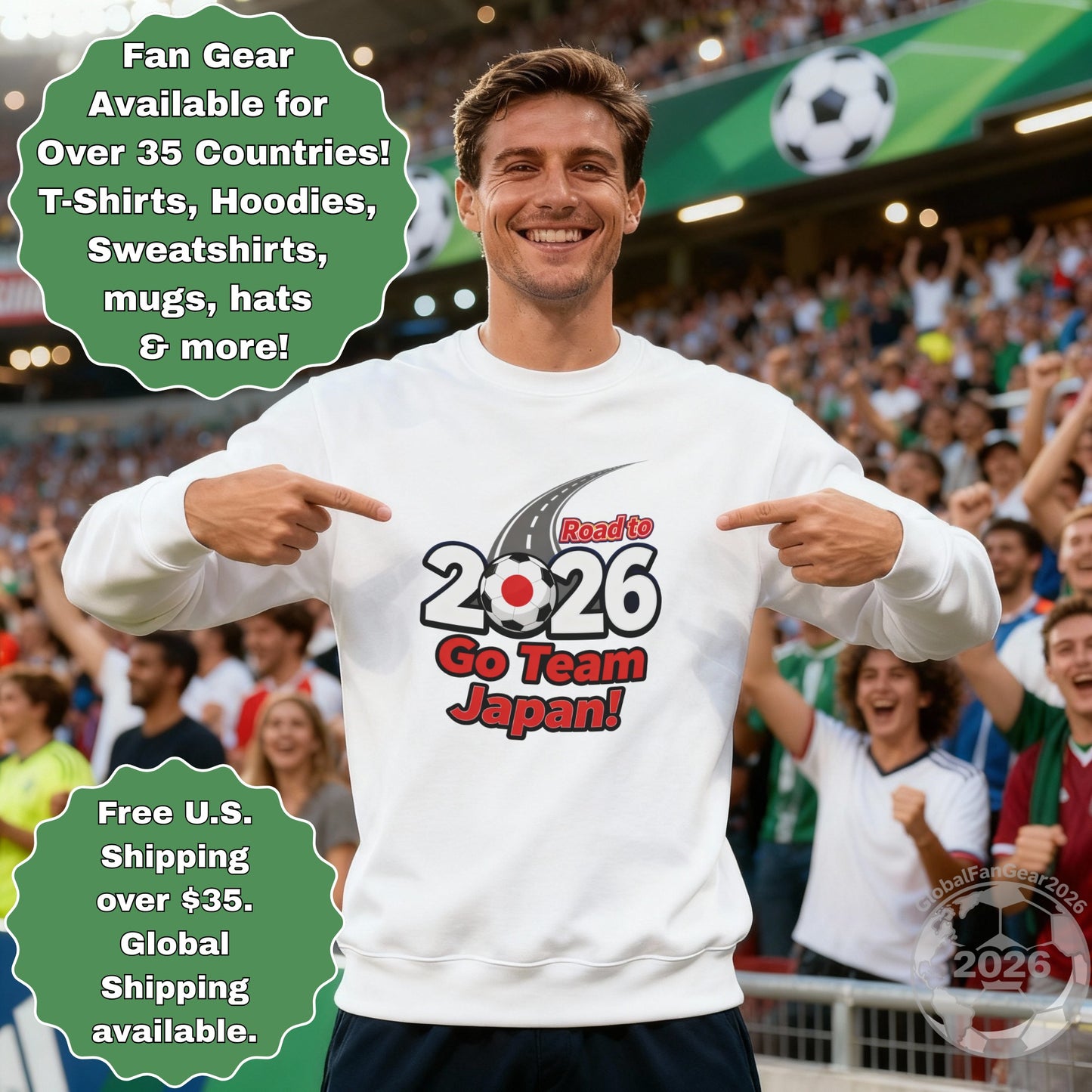 Road to 2026 Go Team Japan Fan Gear Apparel