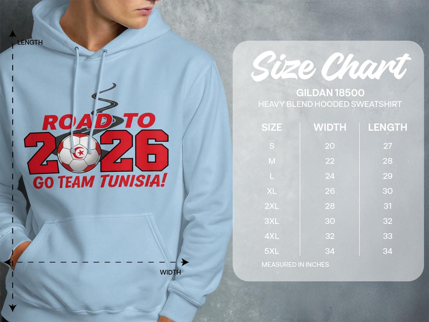 Road to 2026 Go Team Tunisia Hooded Sweatshirt