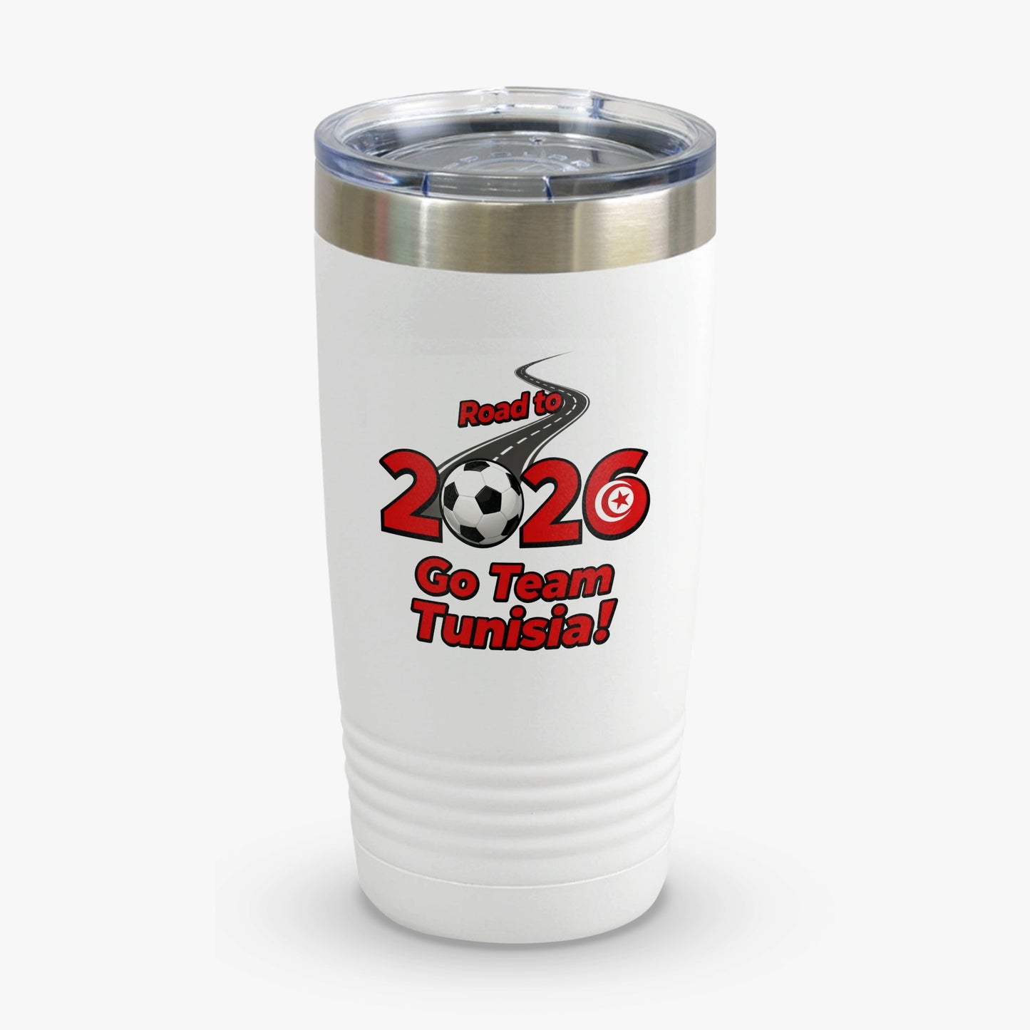 Road to 2026 Go Team Tunisia travel tumbler