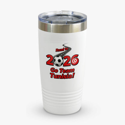 Road to 2026 Go Team Tunisia travel tumbler