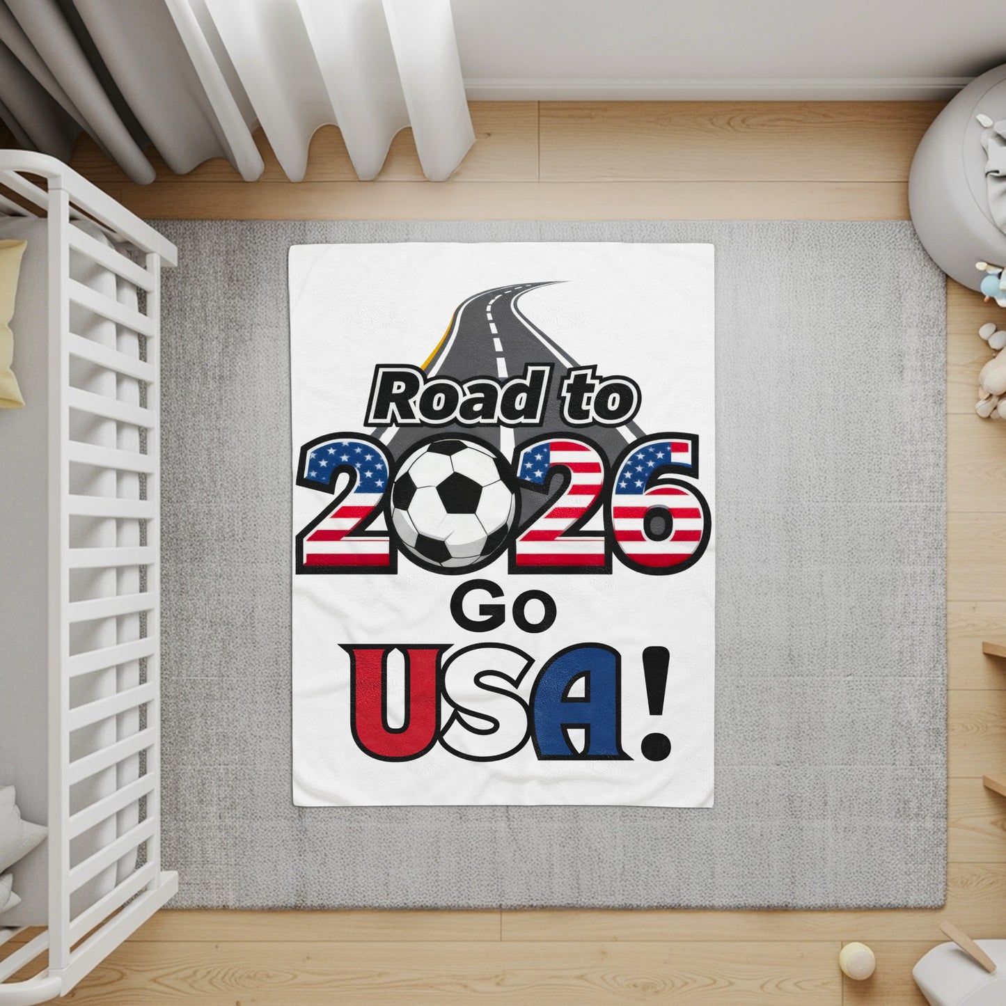 Road to 2026 Go USA Soccer Fan Blanket