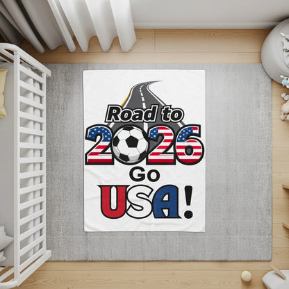 Road to 2026 Go USA Soccer Fan Blanket