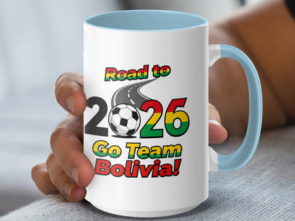 Road to 2026 Go Team Bolivia graphic mug