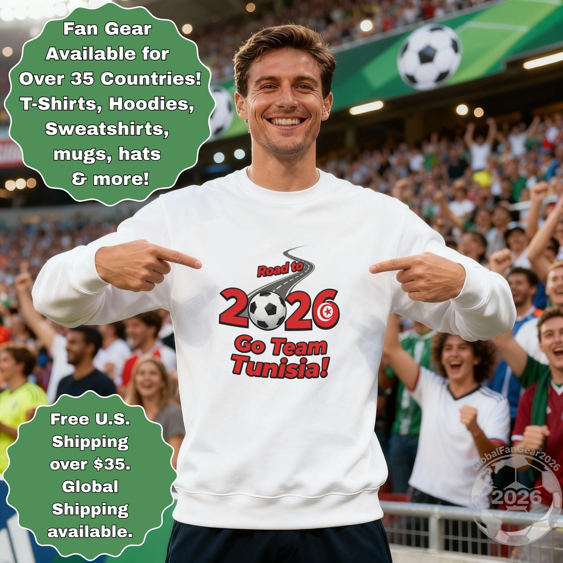Road to 2026 Go Team Tunisia Sweatshirt