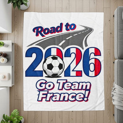 Road to 2026 Go Team France Throw Blanket