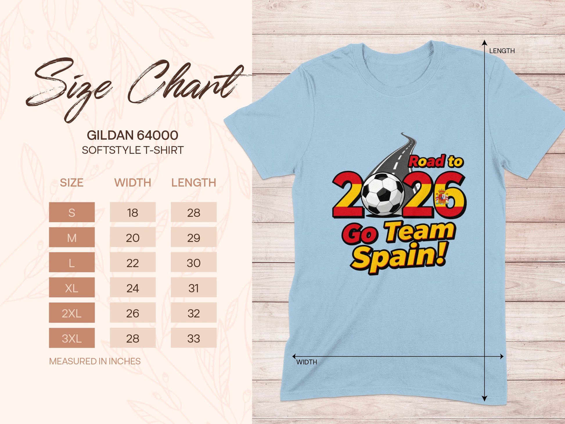 Road to 2026 Go Team Spain T-shirt