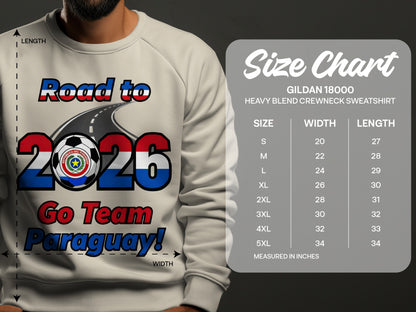 Road to 2026 Go Team Paraguay Crewneck Sweatshirt