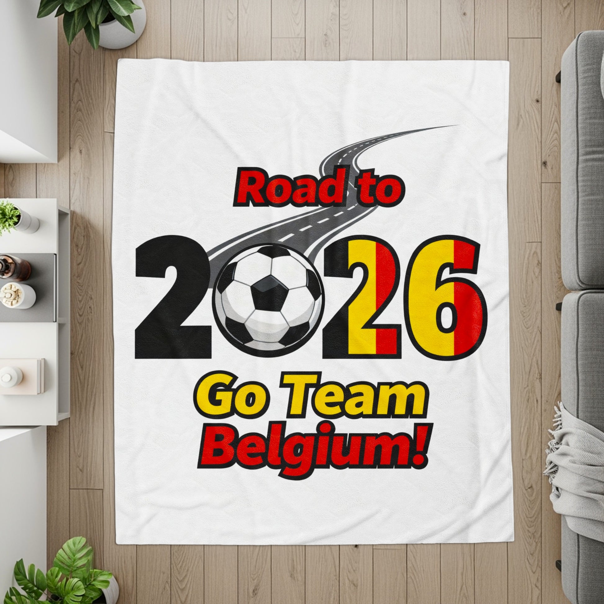 Road to 2026 Go Team Belgium Throw Blanket