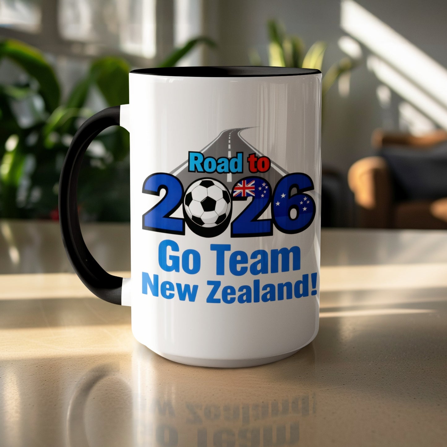 Road to 2026 Go Team New Zealand mug