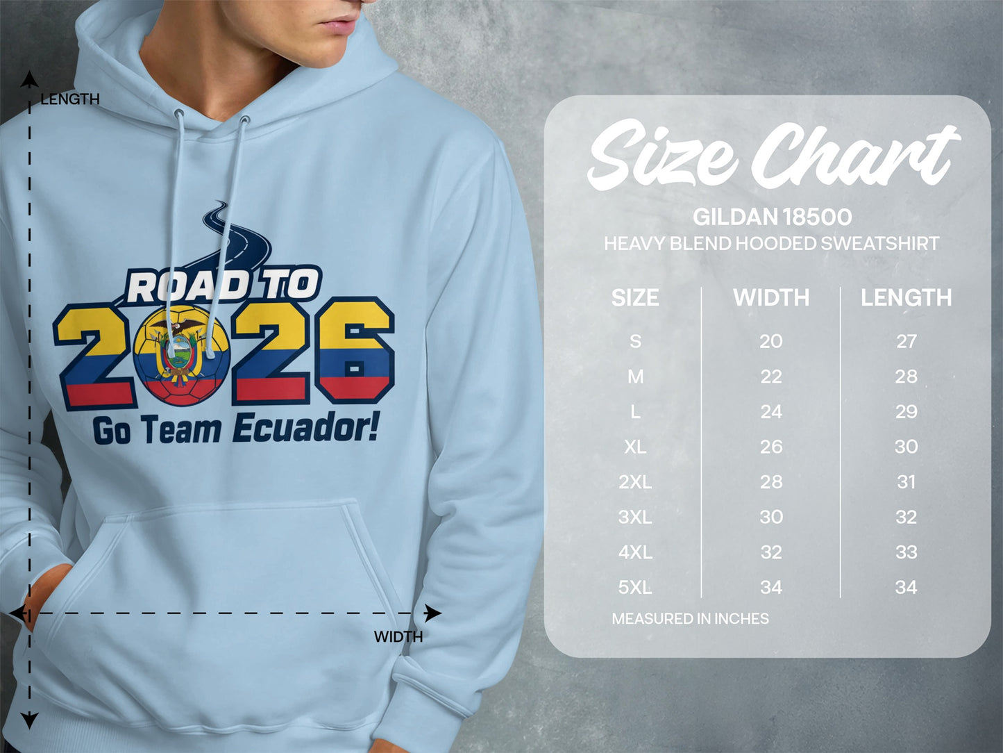 Road to 2026 Go Team Ecuador Hooded Sweatshirt