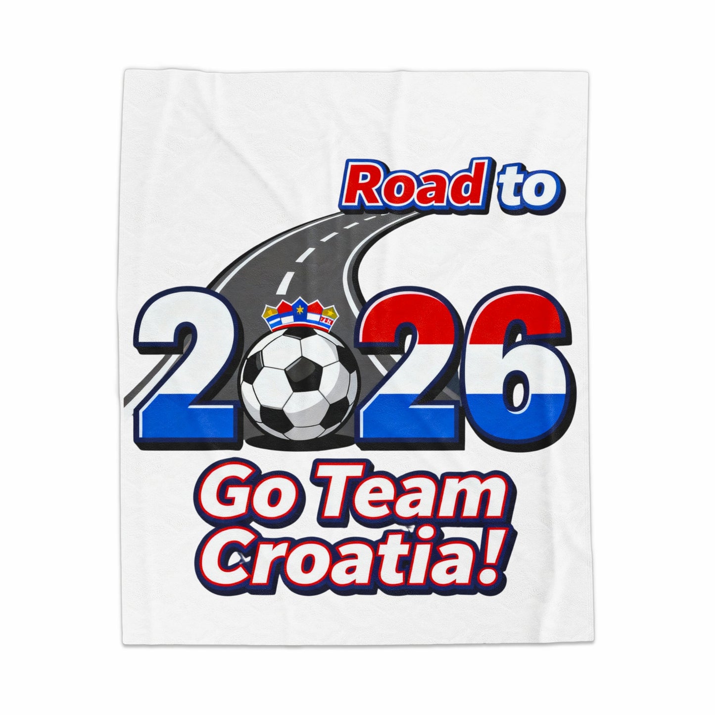 Road to 2026 Go Team Croatia blanket