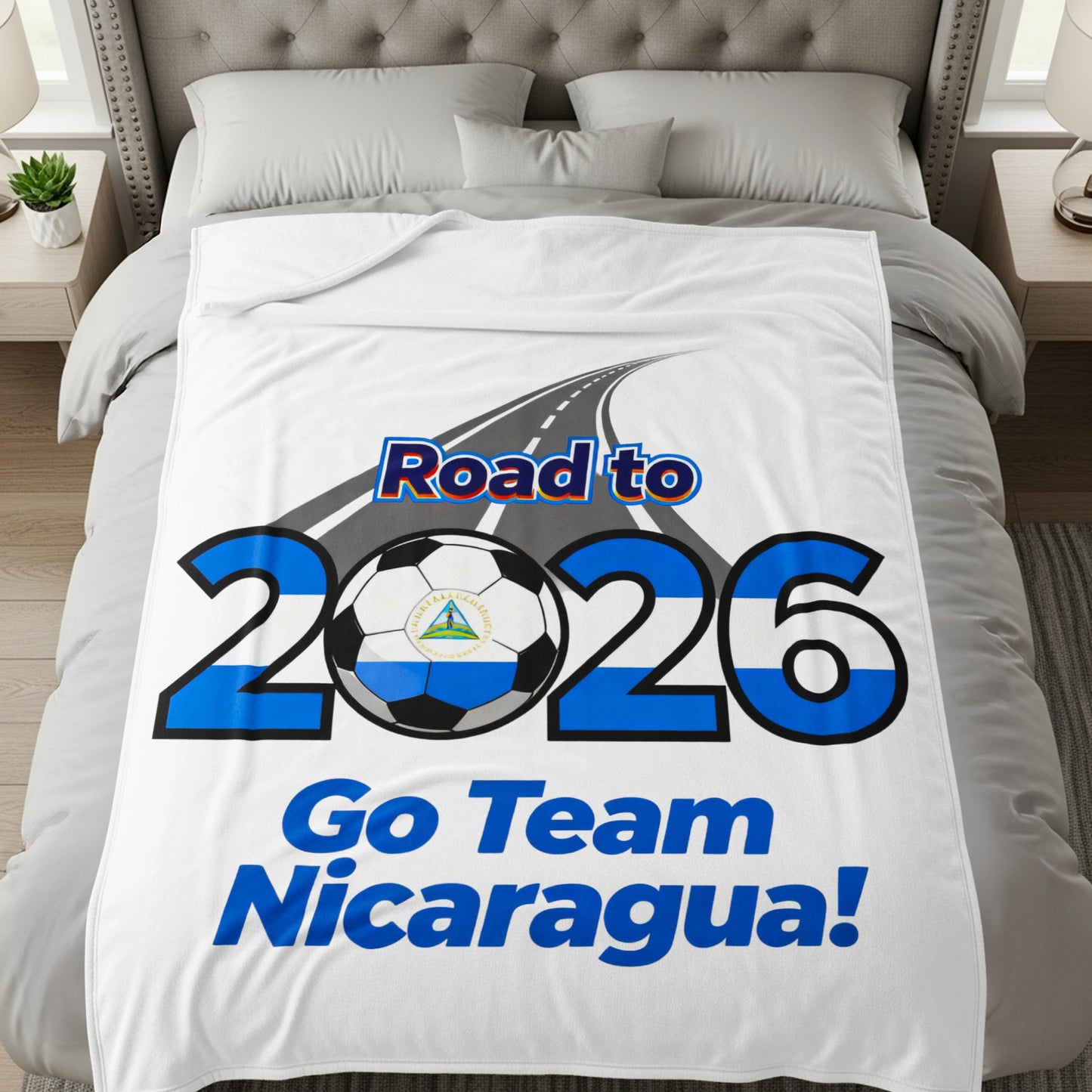 Road to 2026 Go Team Nicaragua blanket