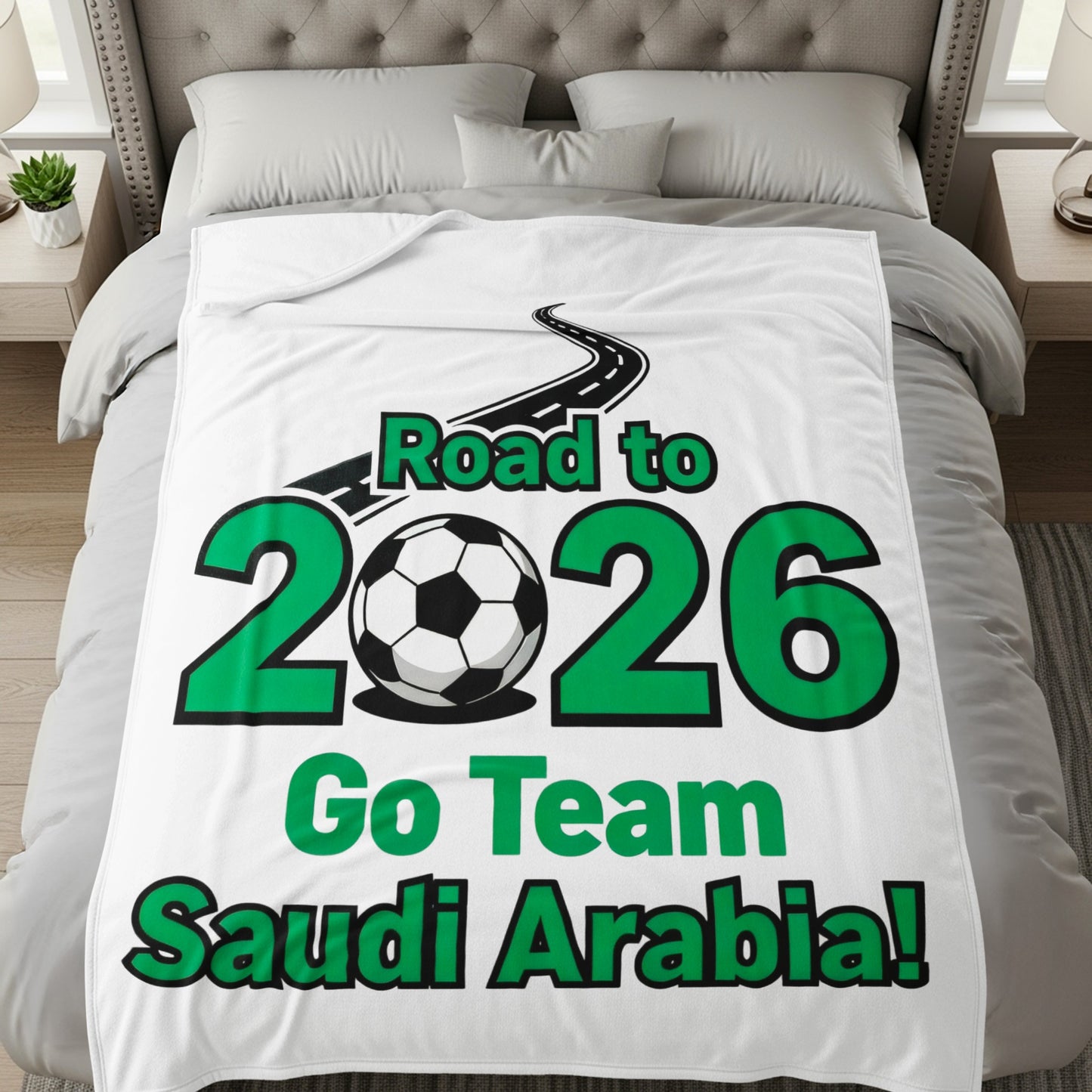 Road to 2026 Go Team Saudi Arabia blanket