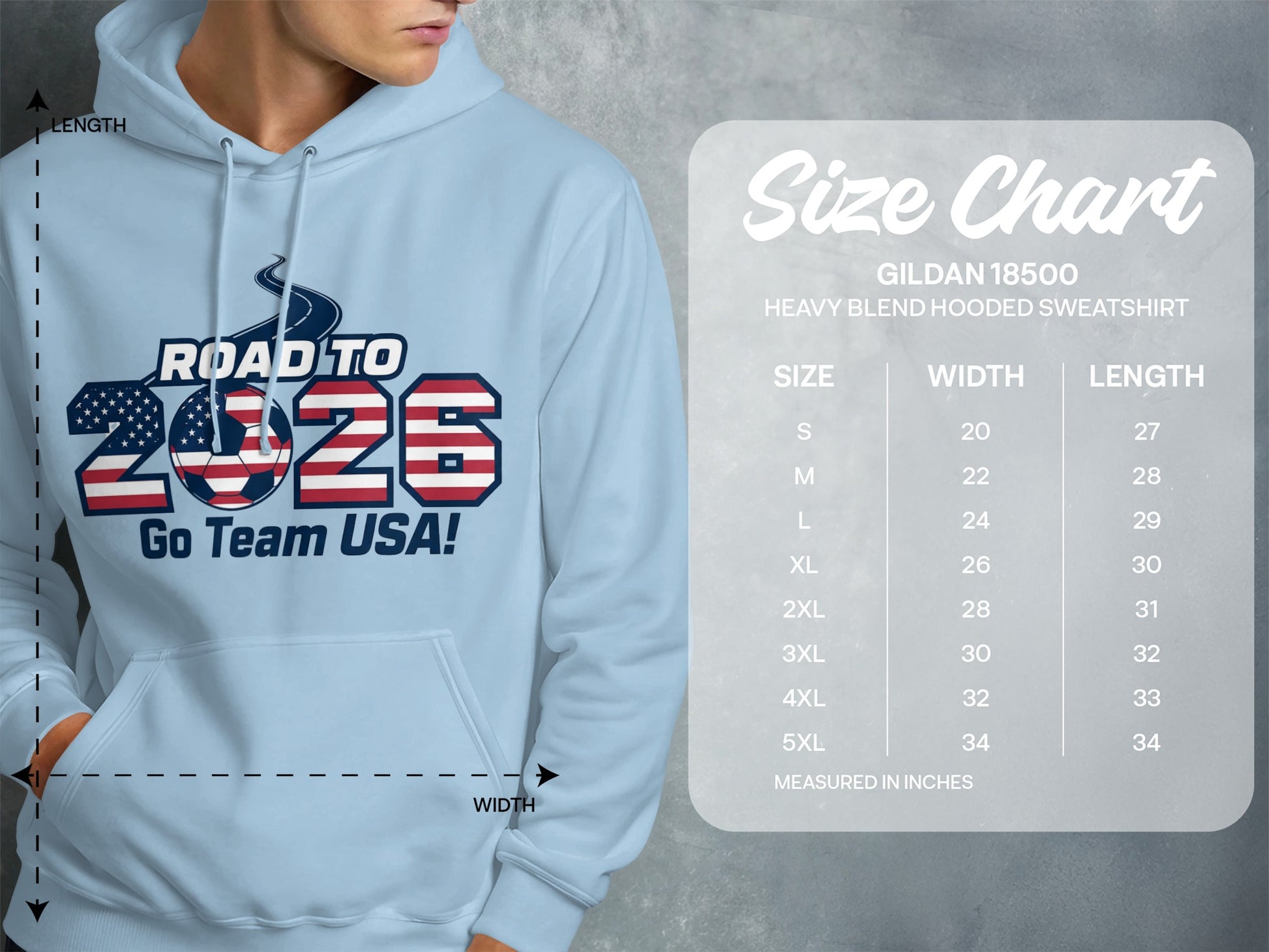 Road to 2026 Go Team USA Hooded Sweatshirt product