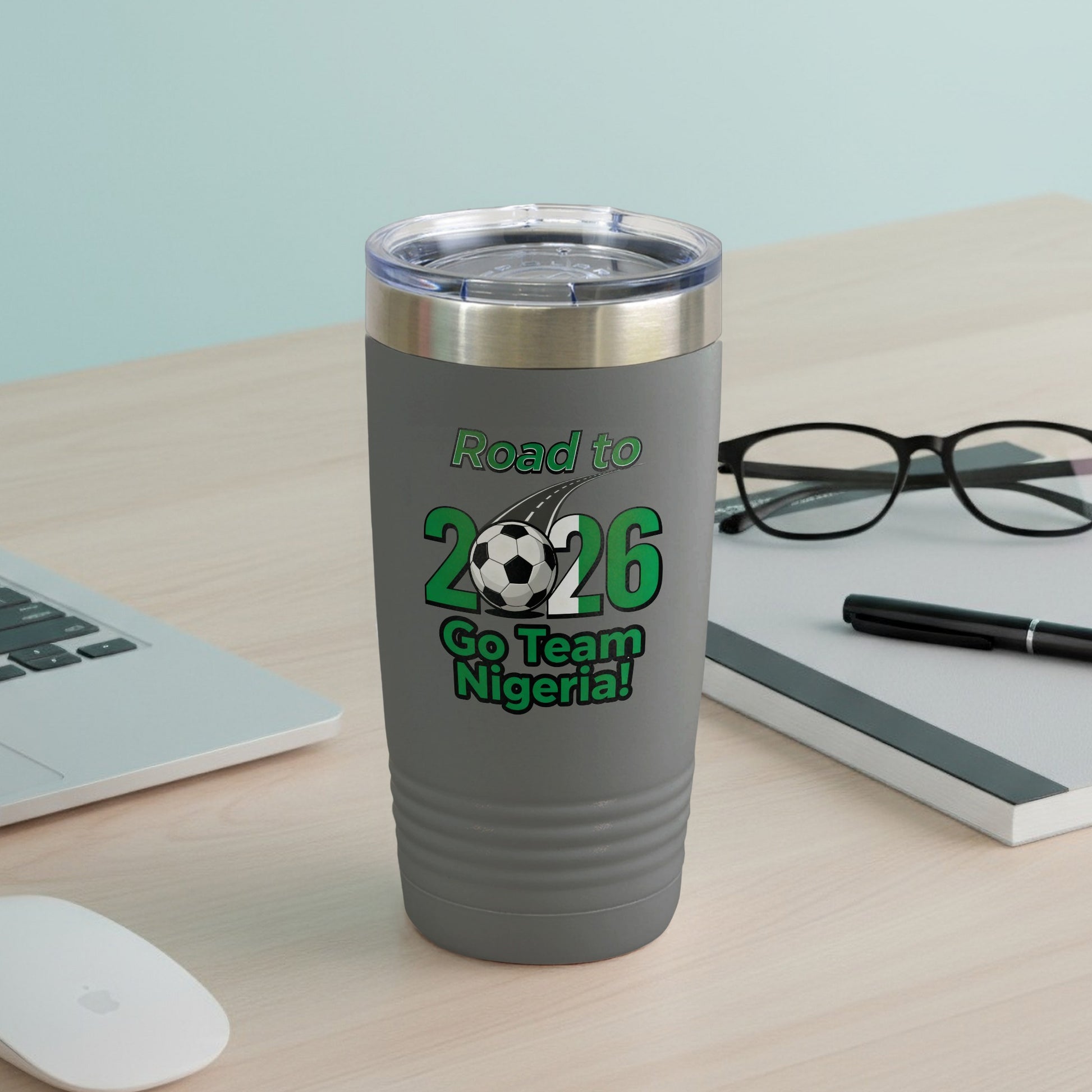 Road to 2026 Go Team Nigeria Travel Mug